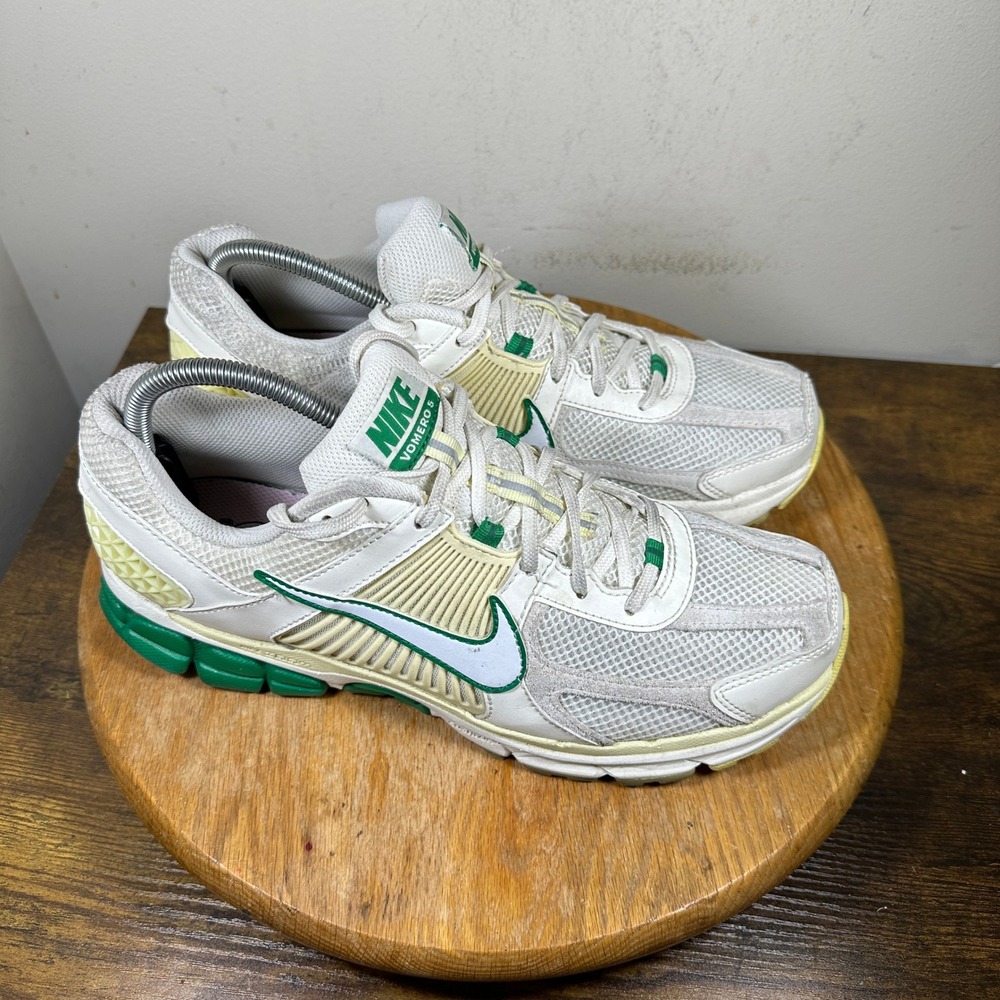 Nike Zoom Vomero 5 Men's Running Shoes White Green Size 10 FN8361-100